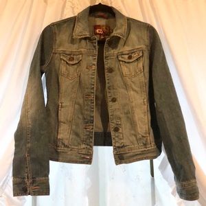 HCO fade distressed edges Denim Jean jacket M